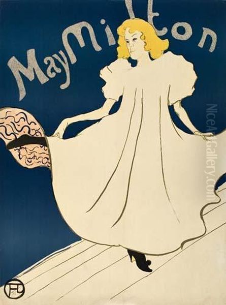 May Milton Oil Painting by Henri De Toulouse-Lautrec