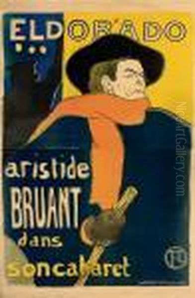 Eldorado, Aristide Bruant Oil Painting by Henri De Toulouse-Lautrec