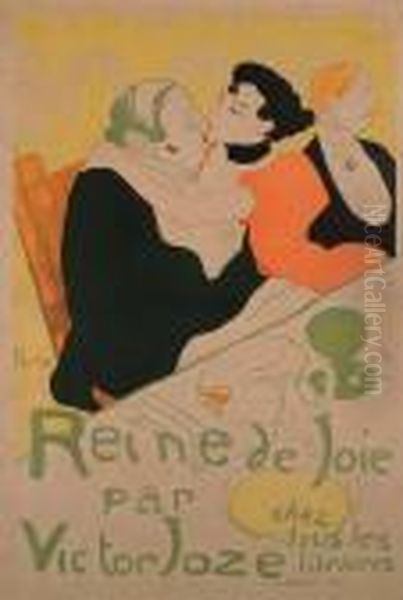 Reine De Joie (d. 342; W. P3; Adr. 5) Oil Painting by Henri De Toulouse-Lautrec