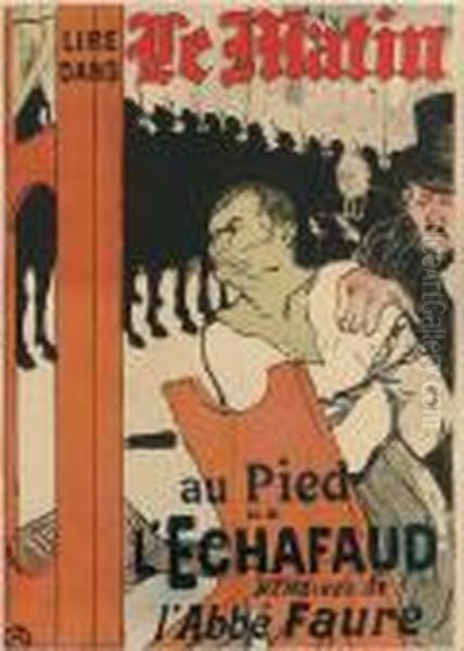 Au Pied De L'echafaud (d. 347; W. P8; Adr. 14) Oil Painting by Henri De Toulouse-Lautrec