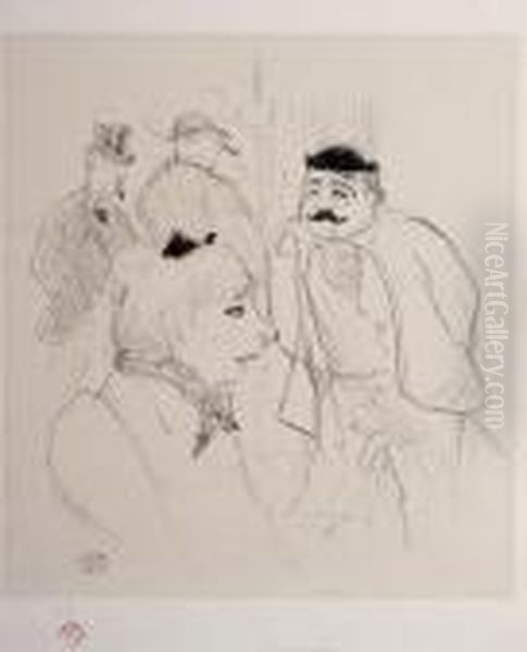 La Tige- Moulin Rouge Oil Painting by Henri De Toulouse-Lautrec