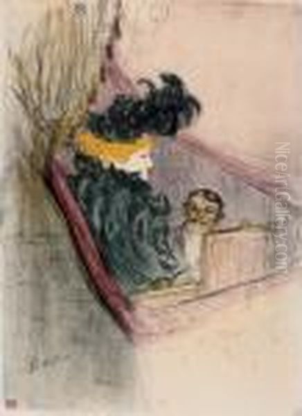 Idylle Princiere Oil Painting by Henri De Toulouse-Lautrec