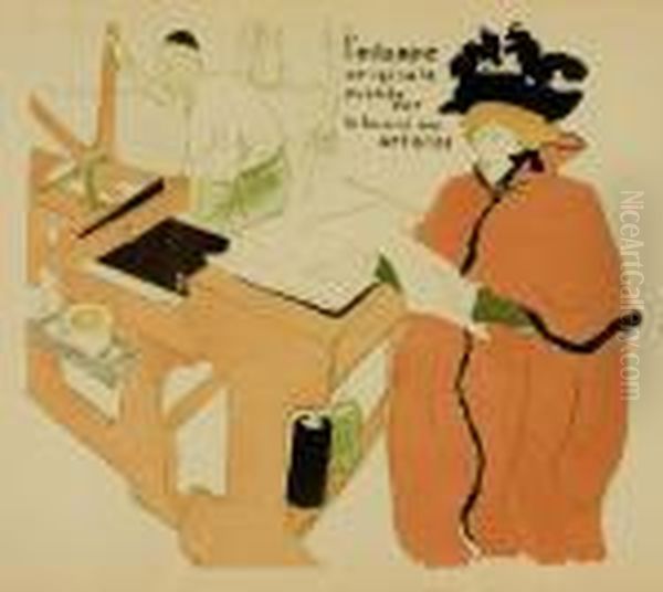 'l' Estampe Originale Publiee Par Le Journal Des Artistes' Oil Painting by Henri De Toulouse-Lautrec