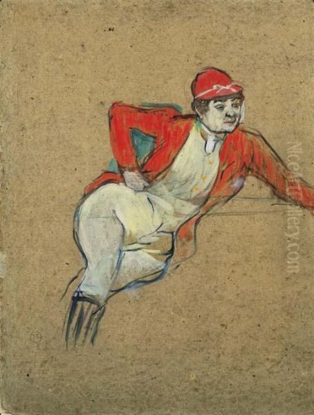 La Macarona En Jockey Oil Painting by Henri De Toulouse-Lautrec