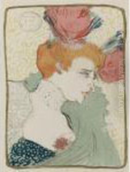 Mademoiselle Marcelle Lender En Buste Oil Painting by Henri De Toulouse-Lautrec