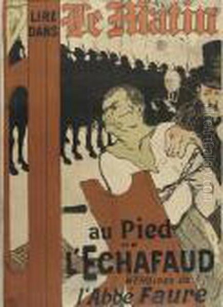 Au Pied De L'echafaud Oil Painting by Henri De Toulouse-Lautrec