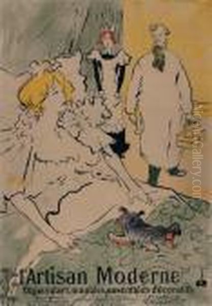 Untitled Oil Painting by Henri De Toulouse-Lautrec