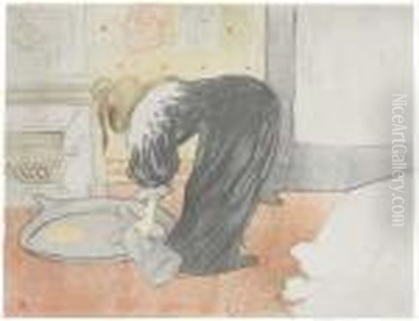 Untitled Oil Painting by Henri De Toulouse-Lautrec