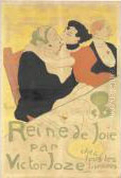 Reine De Joie. Parigi: Imp. Edw. Ancourt & C.ie Oil Painting by Henri De Toulouse-Lautrec