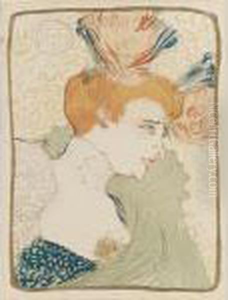 Mademoiselle Marcelle Lender, En Buste (w. 99) Oil Painting by Henri De Toulouse-Lautrec