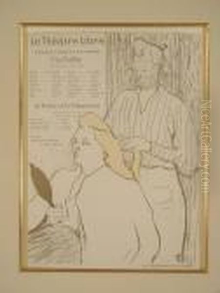 La Coiffure,programme Du Theatre Libre Oil Painting by Henri De Toulouse-Lautrec