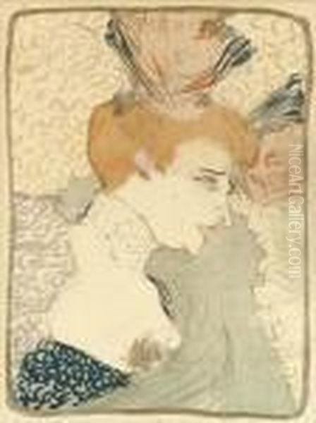 Mademoiselle Marcelle Lender, En Buste Oil Painting by Henri De Toulouse-Lautrec