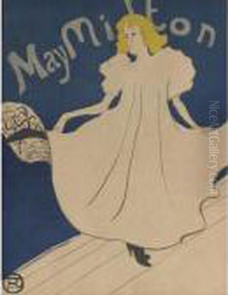 May Milton (d. 356; A. 149; W. P17; Adr. 134) Oil Painting by Henri De Toulouse-Lautrec