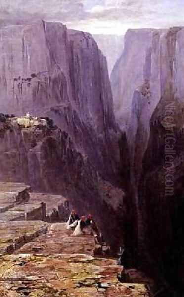 Zagori Oil Painting by Edward Lear