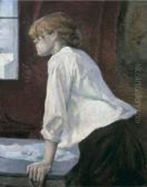 La Blanchisseuse Oil Painting by Henri De Toulouse-Lautrec