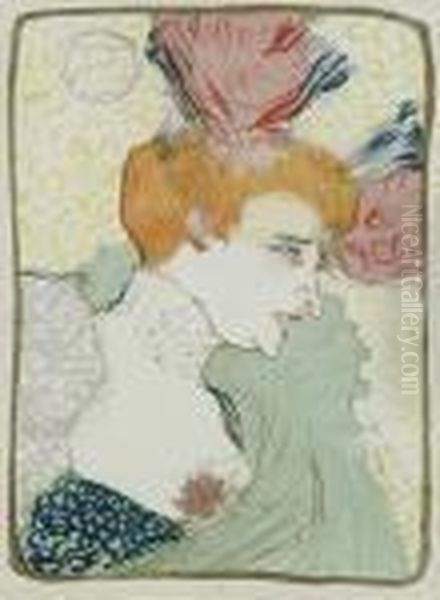 Mademoiselle Marcelle Lender, En Buste (d. 102; W. 99; Adr.115) Oil Painting by Henri De Toulouse-Lautrec