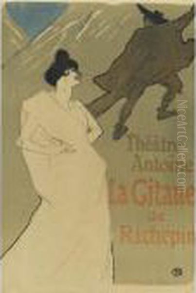 La Gitane (d. 368; A. 366; W. P30; Adr. 355) Oil Painting by Henri De Toulouse-Lautrec