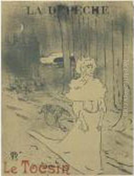 La Chatelaine Ou 'le Tocsin' (d. 357; A. 147; W. P19; A. 143) Oil Painting by Henri De Toulouse-Lautrec