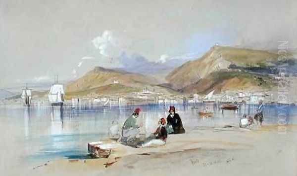 Zante Oil Painting by Edward Lear