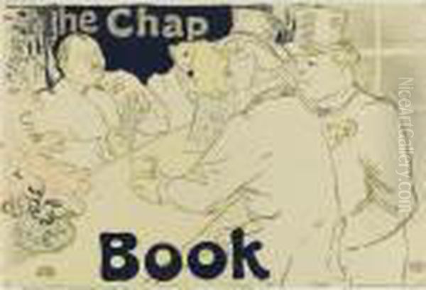 Irish American Bar, Rue Royale, The Chap Book (d. 362; A. 189; W. P18; Adr. 139) Oil Painting by Henri De Toulouse-Lautrec