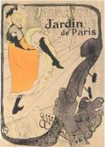 Jane Avril (d. 345; A. 12; W. P6; Adr. 11) Oil Painting by Henri De Toulouse-Lautrec