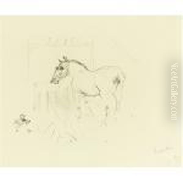 Le Petit Poney De Calmese (d. 287; A. 286; W. 304; Adr. 282) Oil Painting by Henri De Toulouse-Lautrec