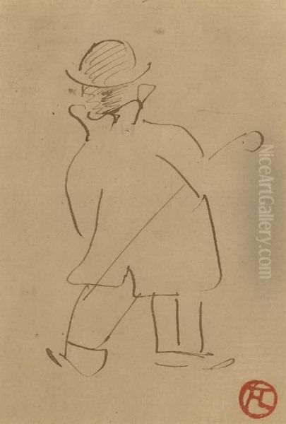 Toulouse-lautrec Par Lui Meme Oil Painting by Henri De Toulouse-Lautrec