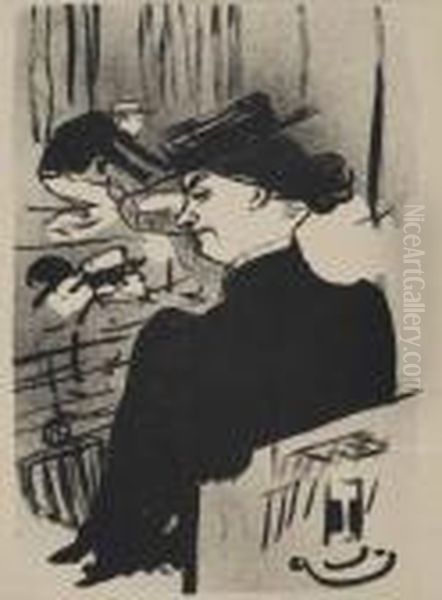 Une Spectatrice Oil Painting by Henri De Toulouse-Lautrec