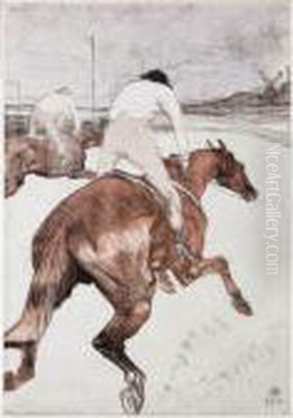 Le Jockey (w.308; D.279; A.365) Oil Painting by Henri De Toulouse-Lautrec