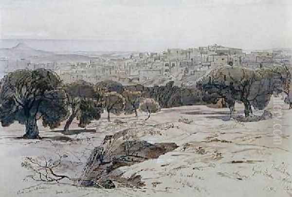 Bethlehem Good Friday Oil Painting by Edward Lear