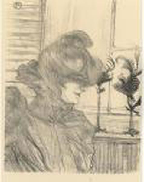 Madame Le Margoin, Modiste (d. 325; A. 370; W. 334; Adr. 362) Oil Painting by Henri De Toulouse-Lautrec