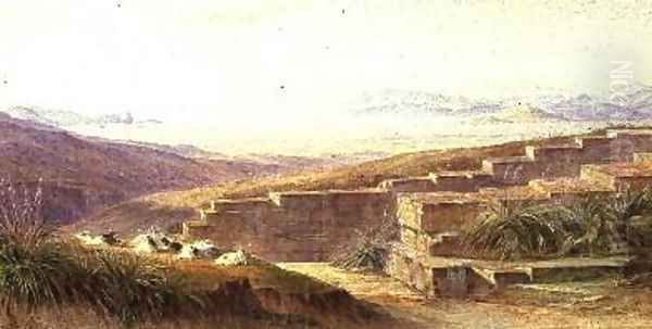 Argos from Mycenae Oil Painting by Edward Lear