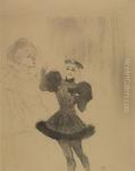 Lender Et Lavalliere Oil Painting by Henri De Toulouse-Lautrec