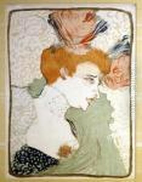 Madamoiselle Marcelle Lender, En Buste (d. 102; A. 131; W.99) Oil Painting by Henri De Toulouse-Lautrec