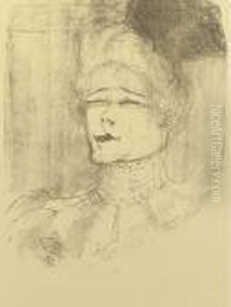 Jeanne Granier Oil Painting by Henri De Toulouse-Lautrec