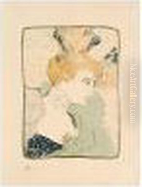 Mademoiselle Marcelle Lender, En Buste (wittrock 99; Delteil 102; Adhemar 131) Oil Painting by Henri De Toulouse-Lautrec