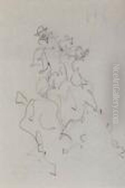 Horseman Oil Painting by Henri De Toulouse-Lautrec