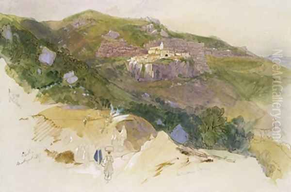 Staiti Sicily Oil Painting by Edward Lear