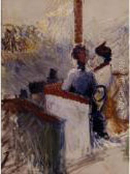 La Loge Oil Painting by Henri De Toulouse-Lautrec