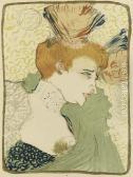 Mademoiselle Marcelle Lender, En Buste Oil Painting by Henri De Toulouse-Lautrec