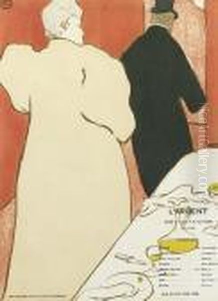 Programme Pour L'argent Oil Painting by Henri De Toulouse-Lautrec