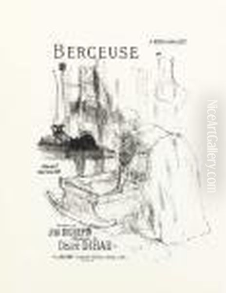 Berceuse, From Melodies De Desire Dihau Oil Painting by Henri De Toulouse-Lautrec