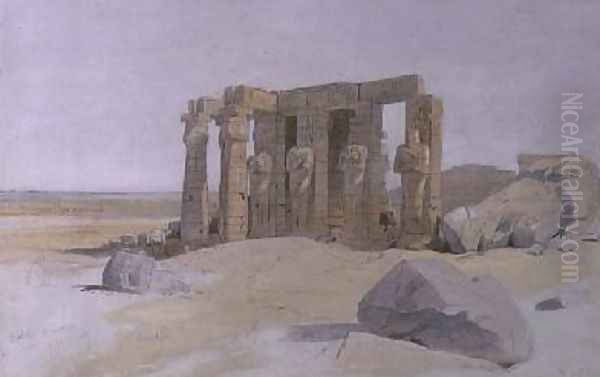 Thebes Oil Painting by Edward Lear