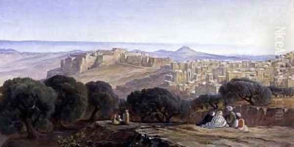 Bethlehem Oil Painting by Edward Lear