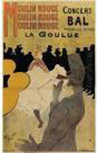 Moulin Rouge, La Goulue (d. 339; A. 1; Adr. 1; W. P1) Oil Painting by Henri De Toulouse-Lautrec