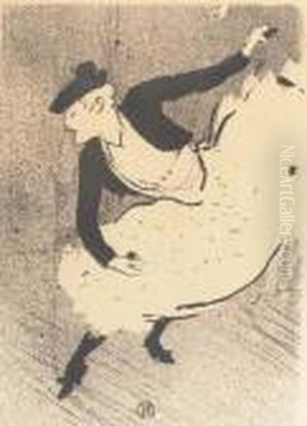 Edmee Lescot Oil Painting by Henri De Toulouse-Lautrec