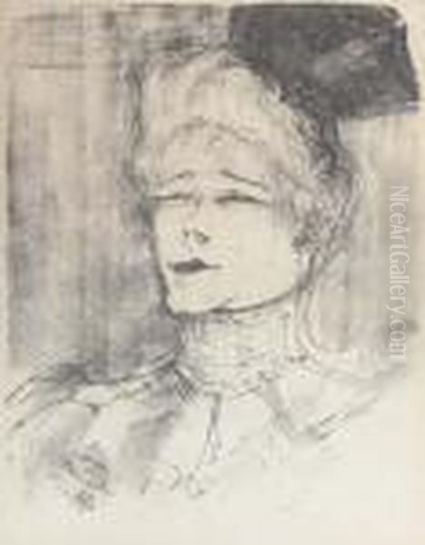 Jeanne Granier Oil Painting by Henri De Toulouse-Lautrec