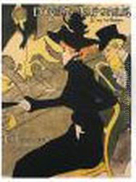 Divan Japonais (w. P11; D. 341; A. 11) Oil Painting by Henri De Toulouse-Lautrec