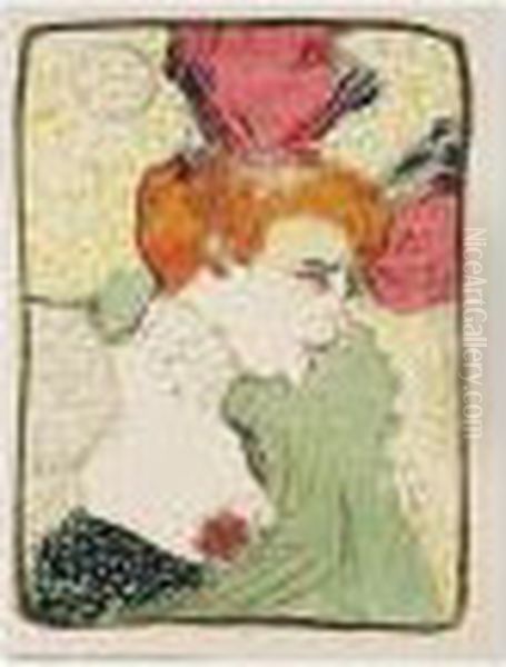 Mademoiselle Marcelle Lender, En Buste (w.99; D.102; A.131) Oil Painting by Henri De Toulouse-Lautrec