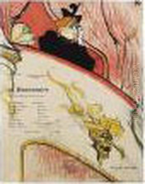 La Loge Au Mascaron Dore (w.16; D.16; A.72) Oil Painting by Henri De Toulouse-Lautrec